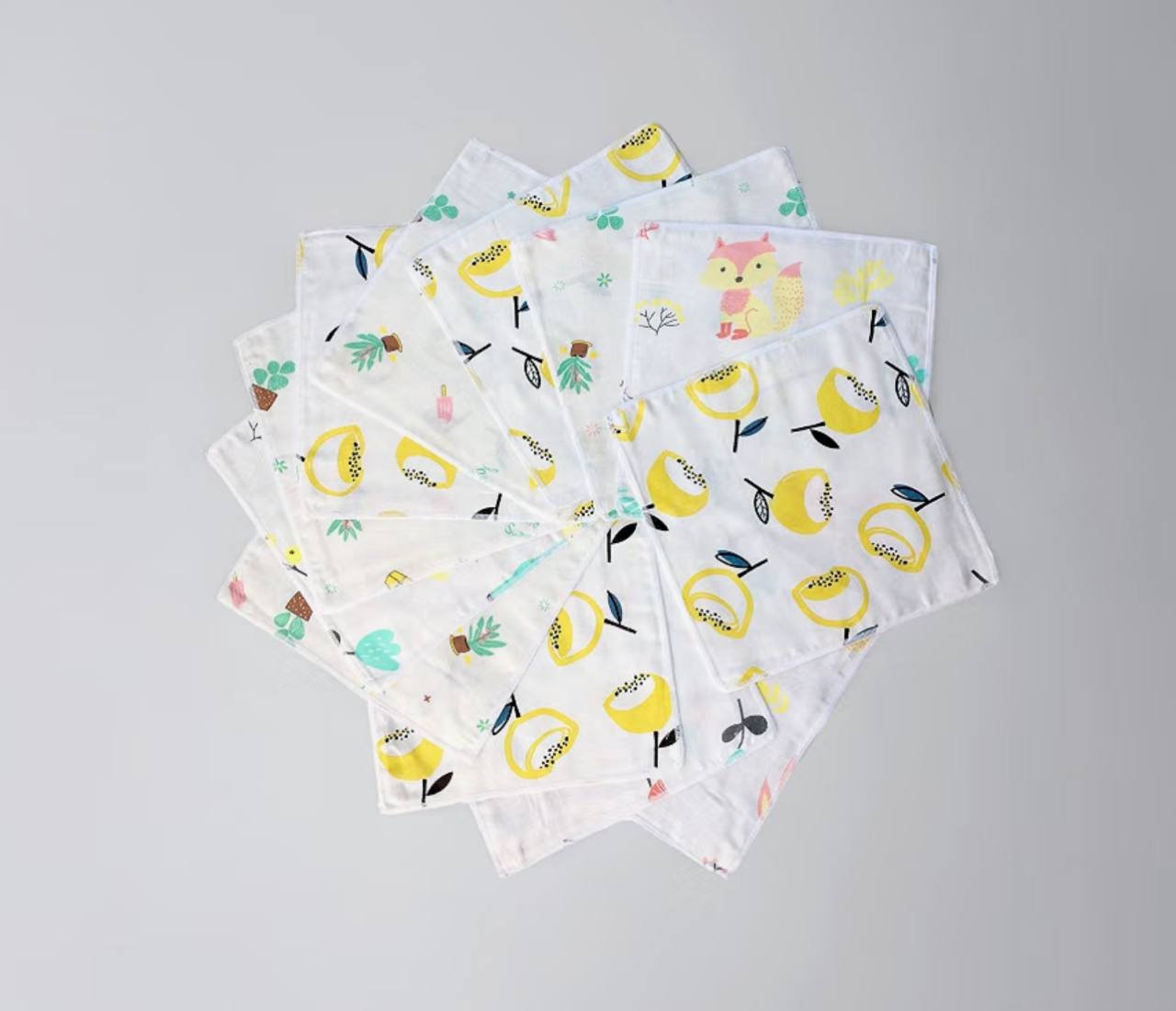 Double Layered Cotton Handkerchief For Women 