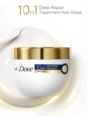 Dove 10-in-1 Deep Repair Treatment Hair Mask For D