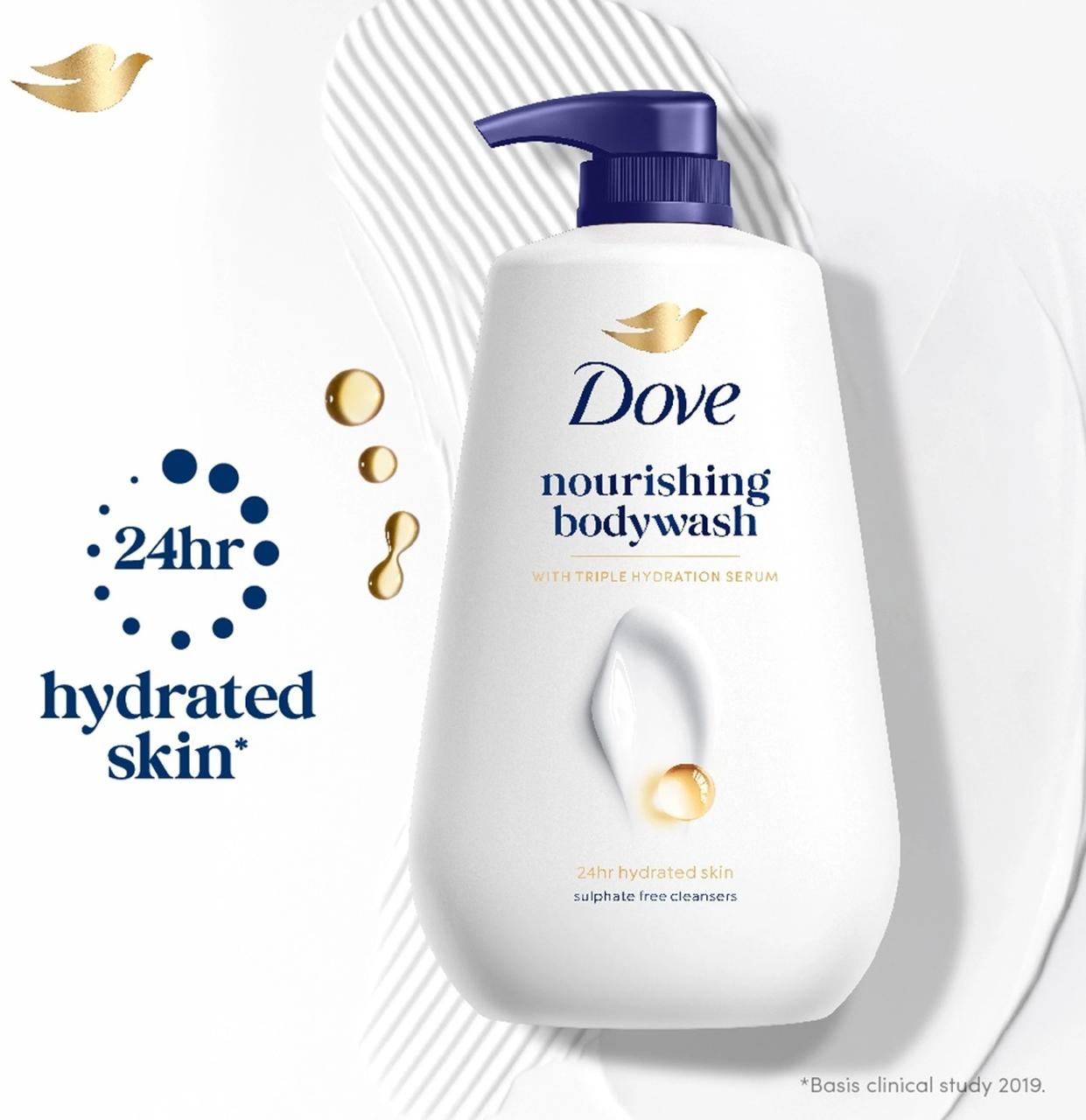 Dove Nourishing Triple Hydration Serum Body Wash (
