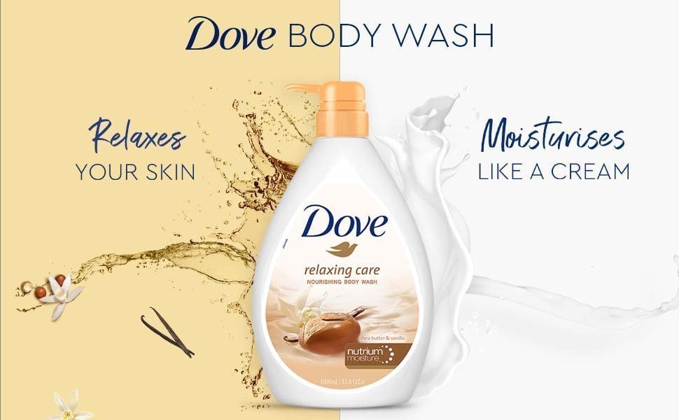 Dove Relaxing Shea Butter Body Wash 1l 322