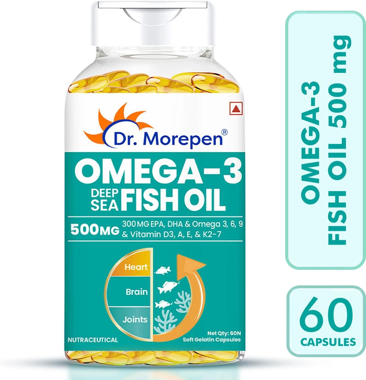 Dr Morepen Omega-3 Deep Sea Fish Oil 500mg Ca