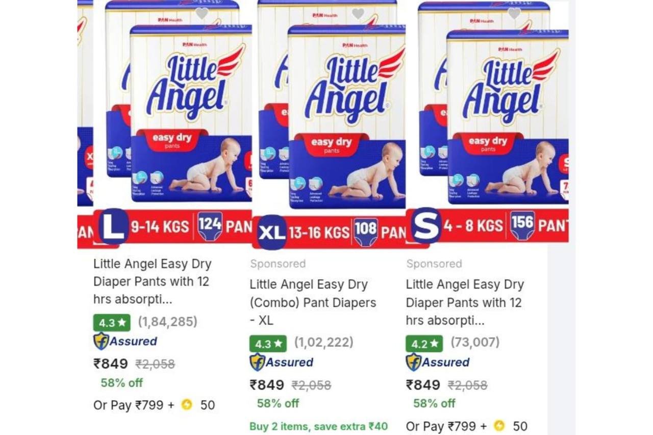 Drop Little Angel Baby Diaper (pack Of 2) 849s 156