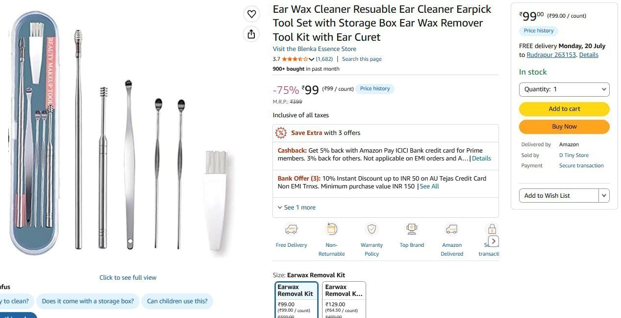 Ear Wax Cleaner Tool Set 99
