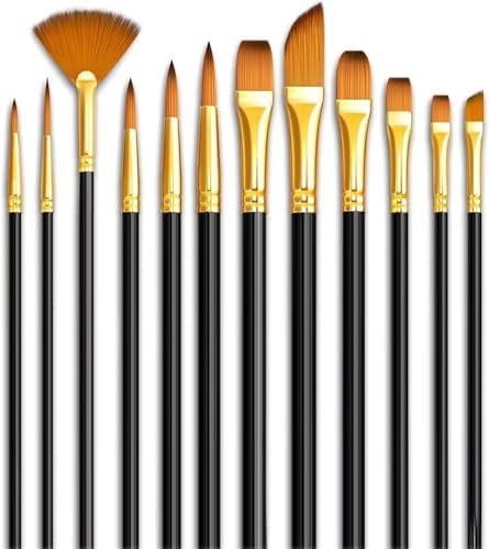 Eclet Craft 12-piece Paint Brush Set Professi