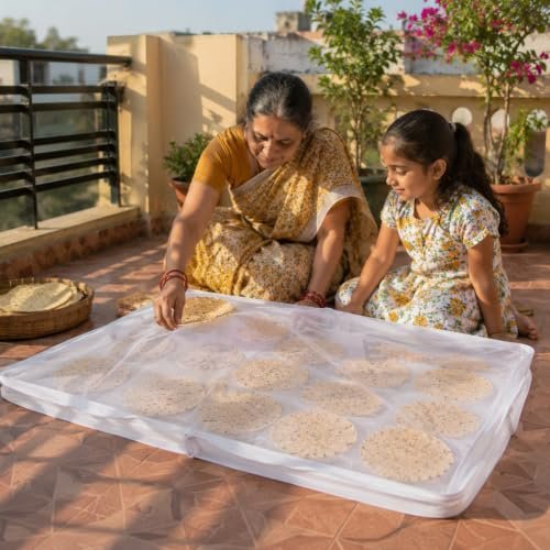 Eitheo Food Drying Net With Zip Cover Cotton 