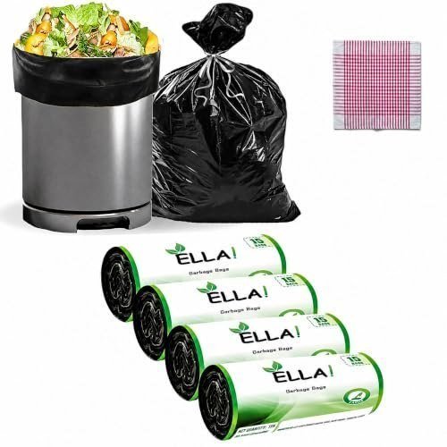 Ella Garbage Bags Large 24x32 Inches 60 Bags 