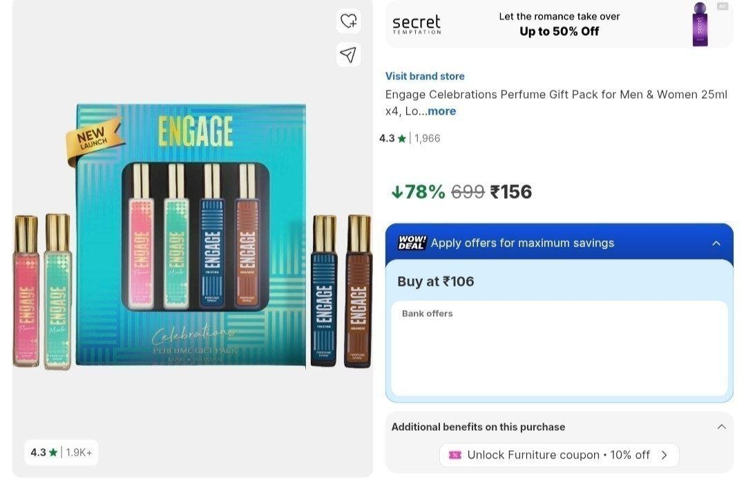 Engage Celebrations Perfume Gift Pack For Men