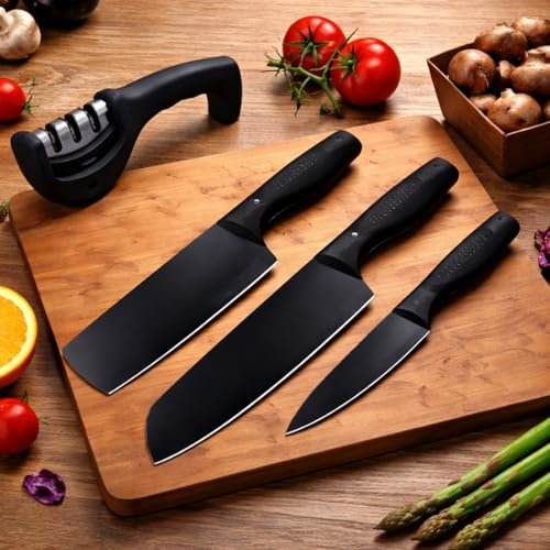 Evadely Kitchen Knife Set 3-piece With Knife 