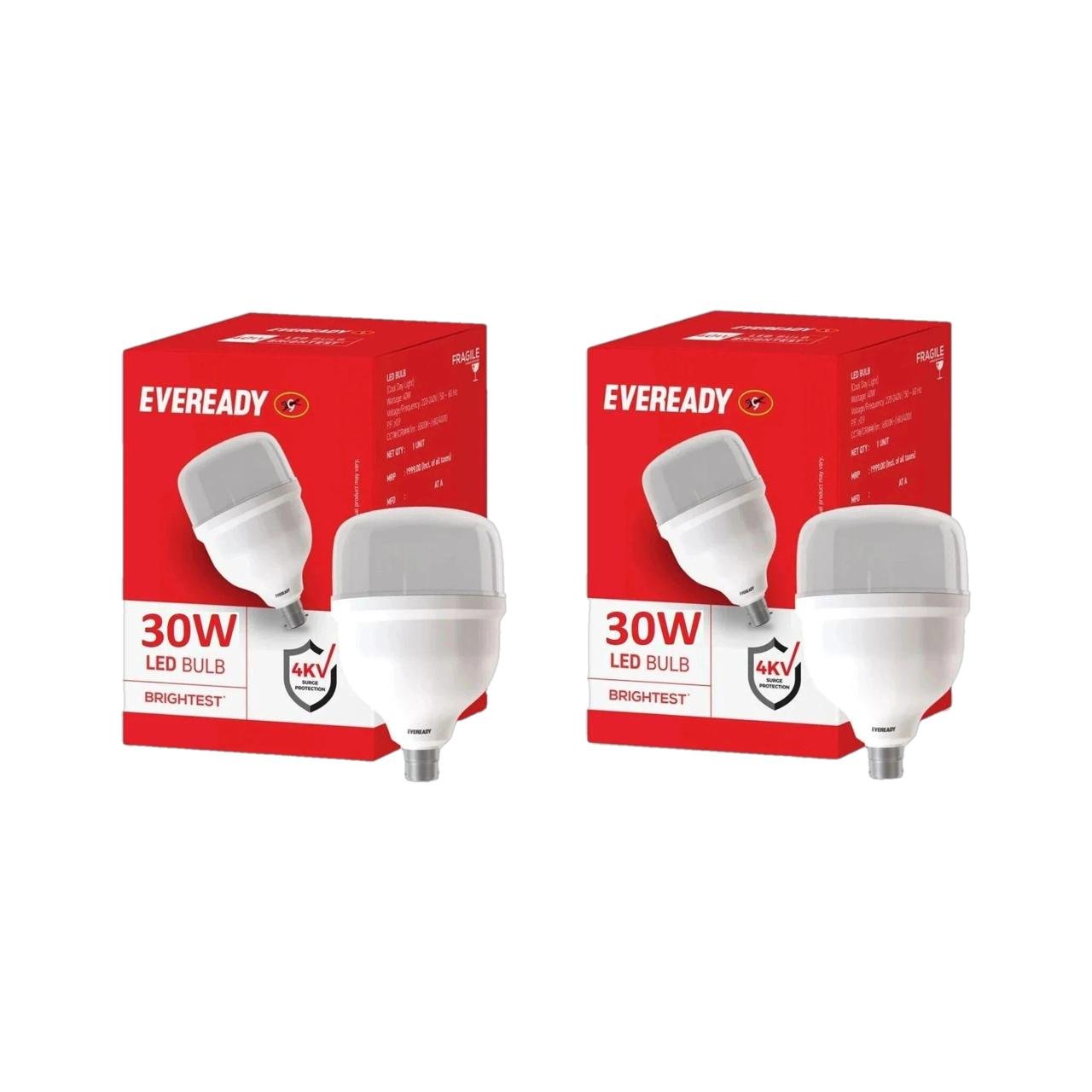 Eveready 30 W Basic Standard B22 Led Bulb (white Pack Of 2)