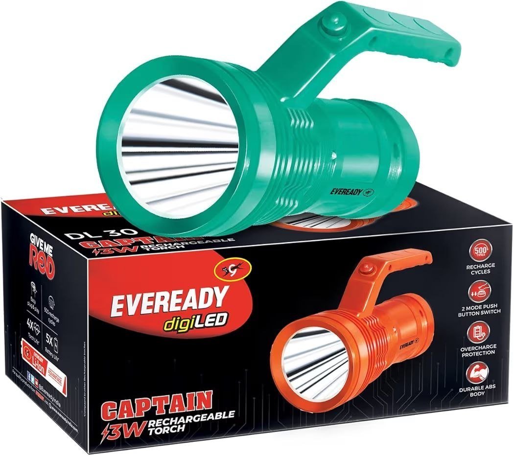Eveready Digiled Dl30 Rechargeable Torch (col