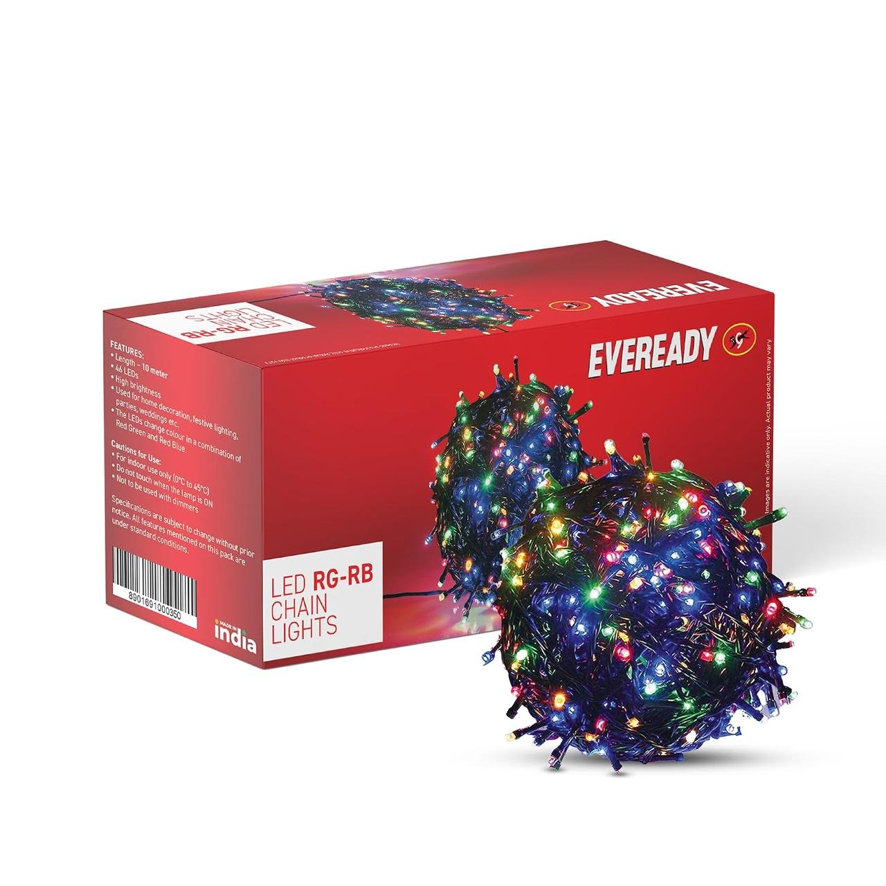 Eveready Utsav 33 Feet Rg-rb Led Pixel Lights 46 L