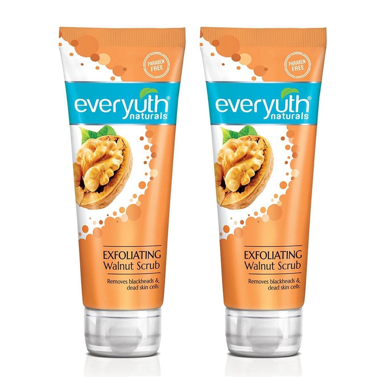 Everyuth Naturals Set Of 2 Exfoliating Walnut