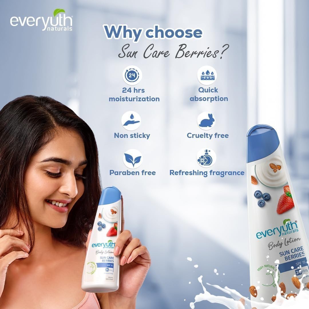 Everyuth Naturals Sun Body Lotion 500ml 168