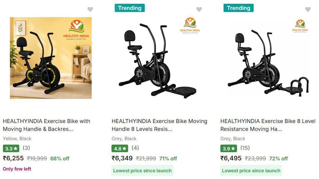 Exercise Cycle Starts 6255