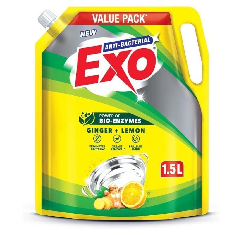 Exo Anti-bacterial Liquid Dishwash Gel - 1 5l