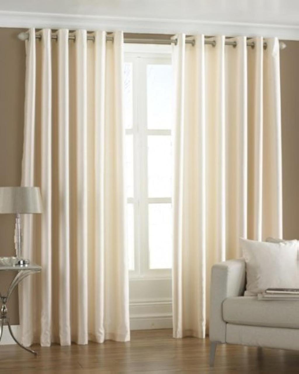 Exporthub 2 Piece Eyelet Polyester Door Curta