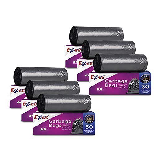 Ezee Black Medium Garbage Bags 180 Pcs 19 X 21 Inc