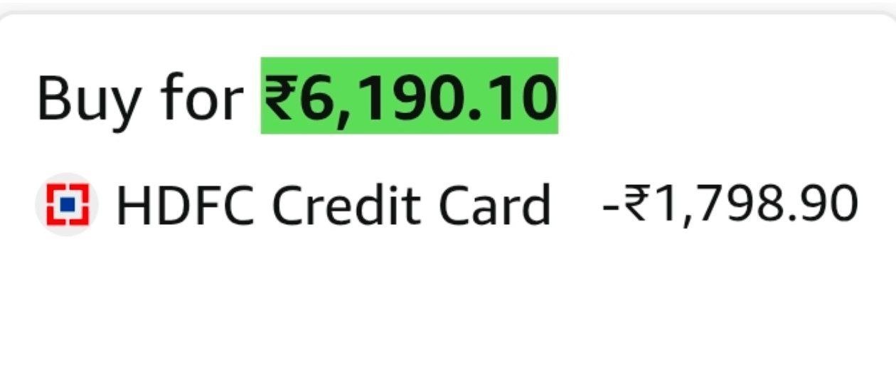 Faaaast 6190reg 7k 1798 With Hdfc Cc