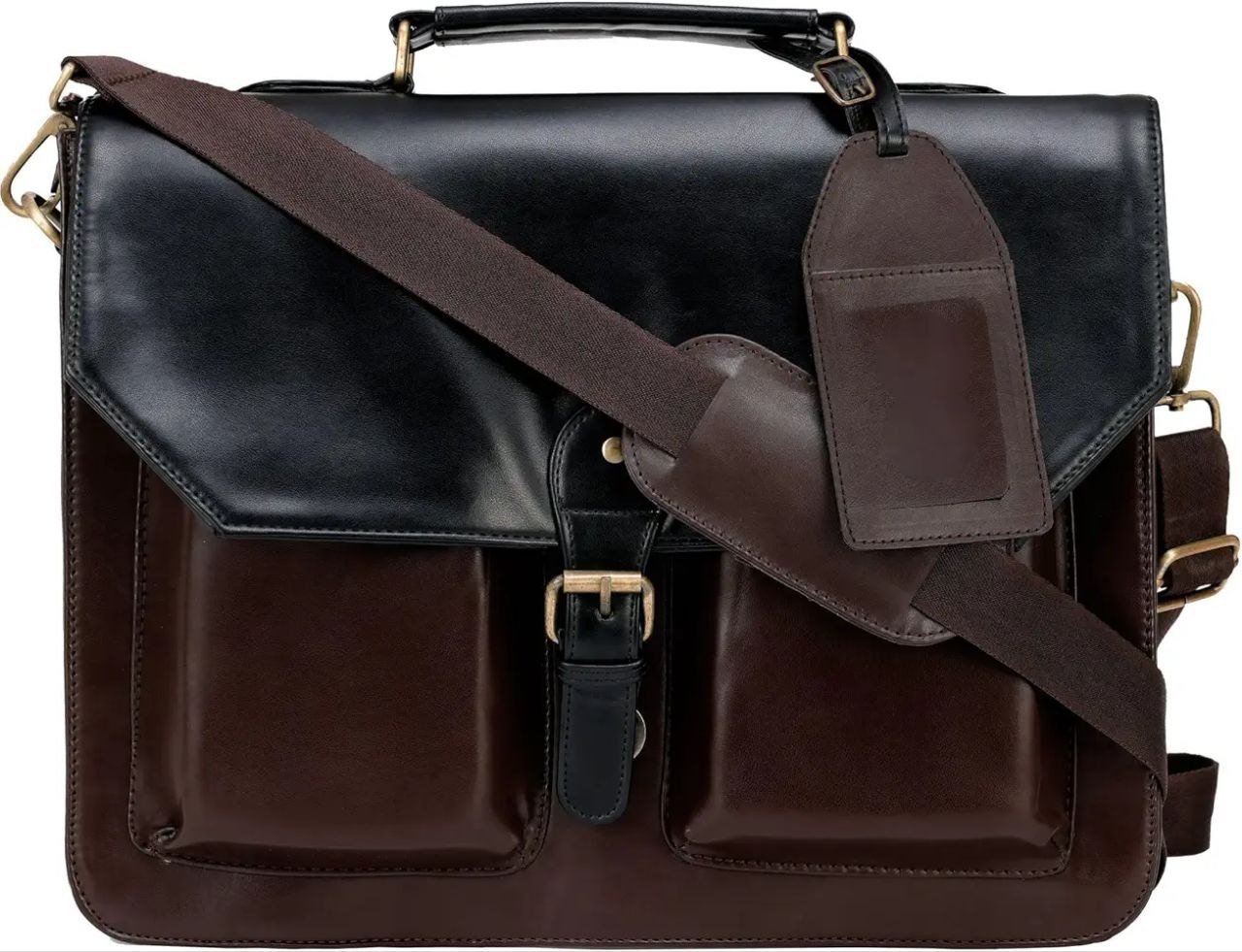 Coupontruflo Leather Messenger Laptop Bag offer on Deals Heaven