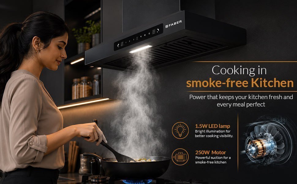 Faber Wall Mounted Kitchen Chimney 7390