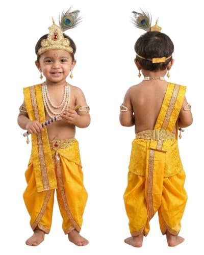 Fancyclub Krishna Dress For Baby Boy Kids Janmasht