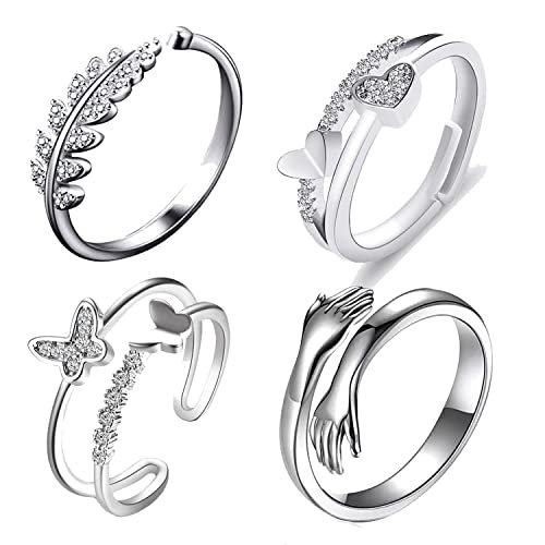 Fashion Frill Silver Rings For Women Stainless Ste