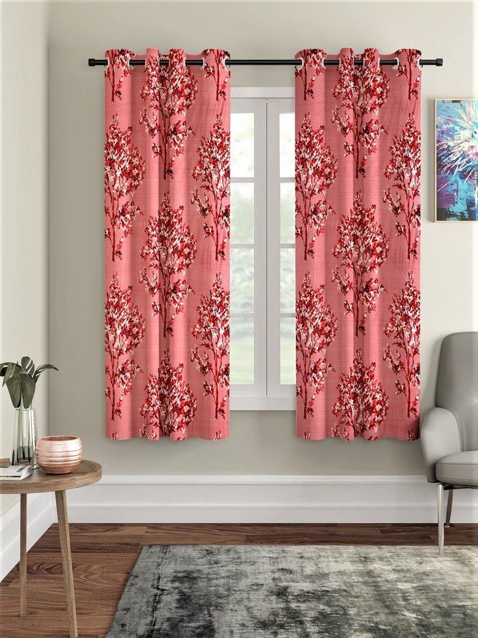 Fashion String 2 Piece Floral Blossoms Eyelet Poly