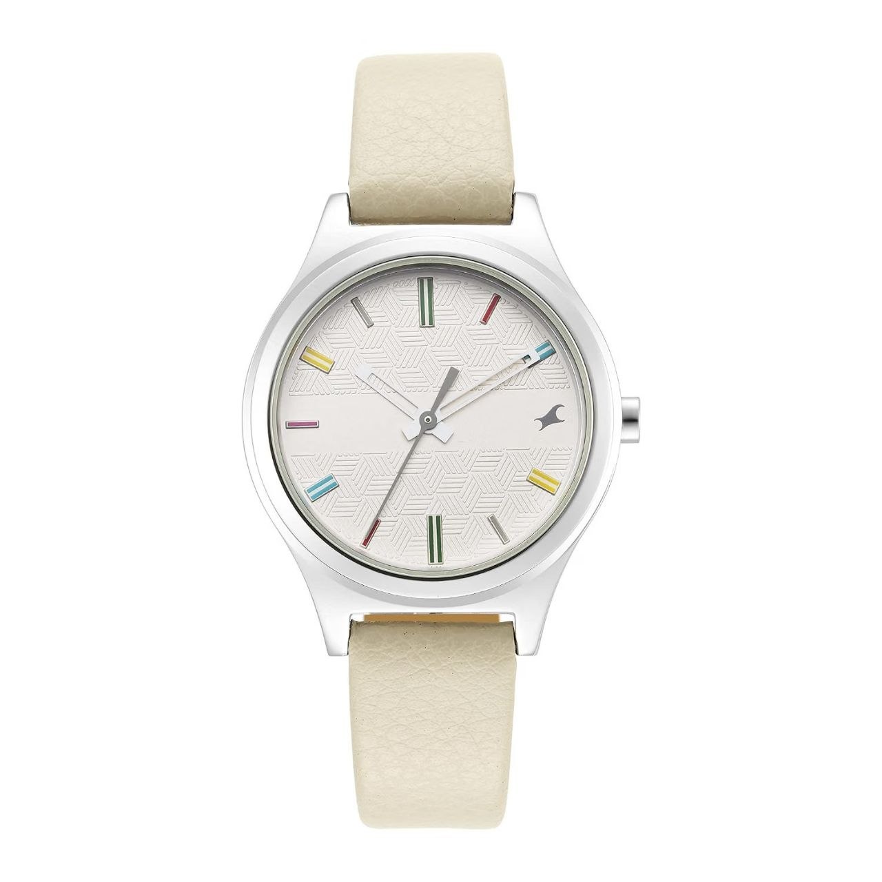 Fastrack Stunners Quartz Analog White Dial Le