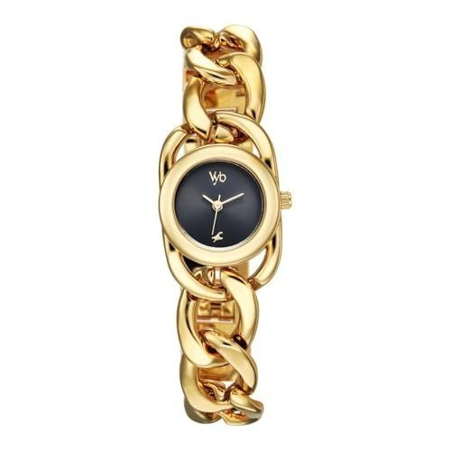 Fastrack Vyb Diva With Quartz Analog Black Dial Go