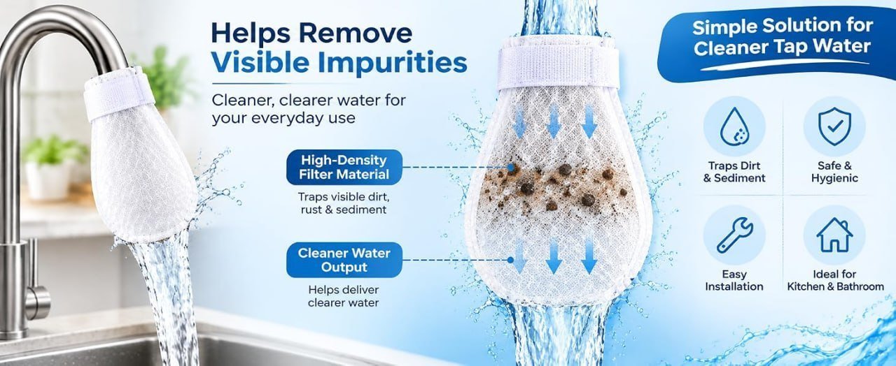 Faucet Water Filter Cotton Bags 20 Pack 2 Str