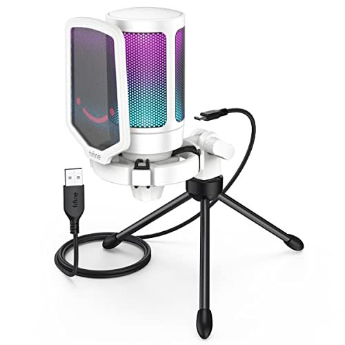 Fifine Ampligame A6v Usb Microphone Pc Gaming Reco