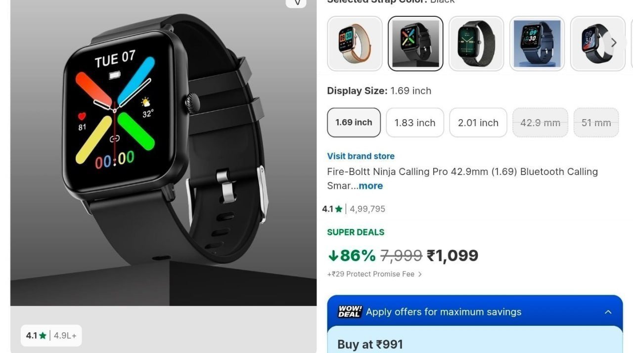 Fire-boltt Calling Smartwatch 10991199