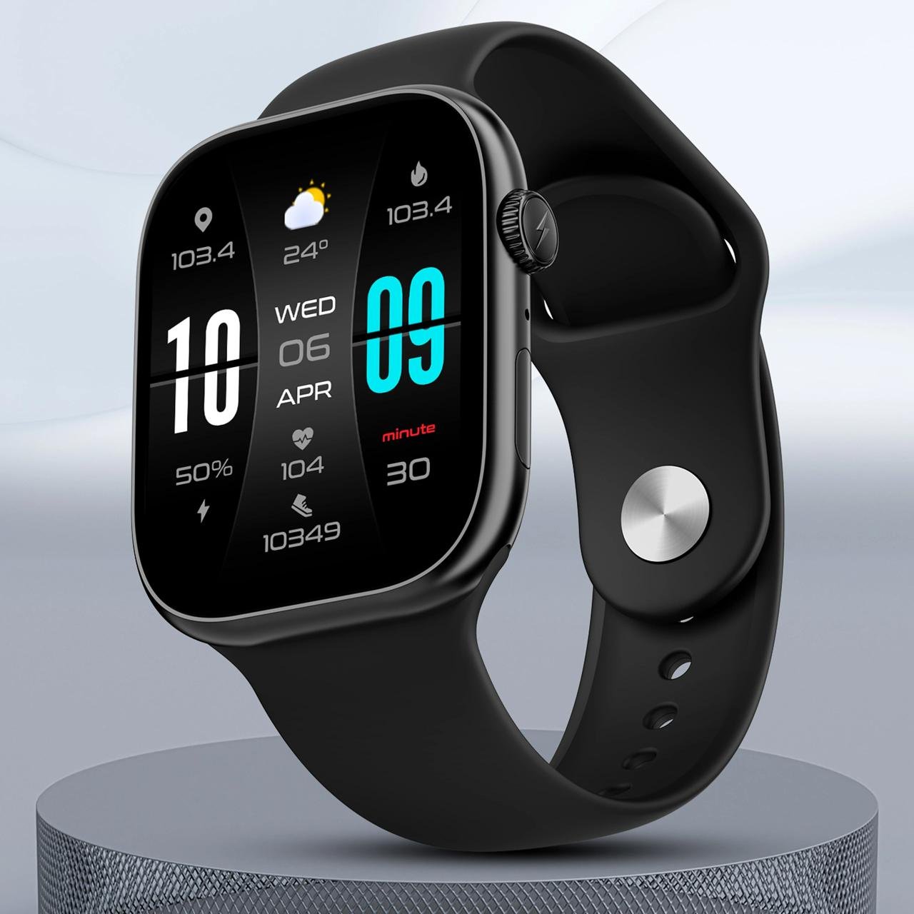Fire-boltt Ring X Smartwatch (black S Strap S