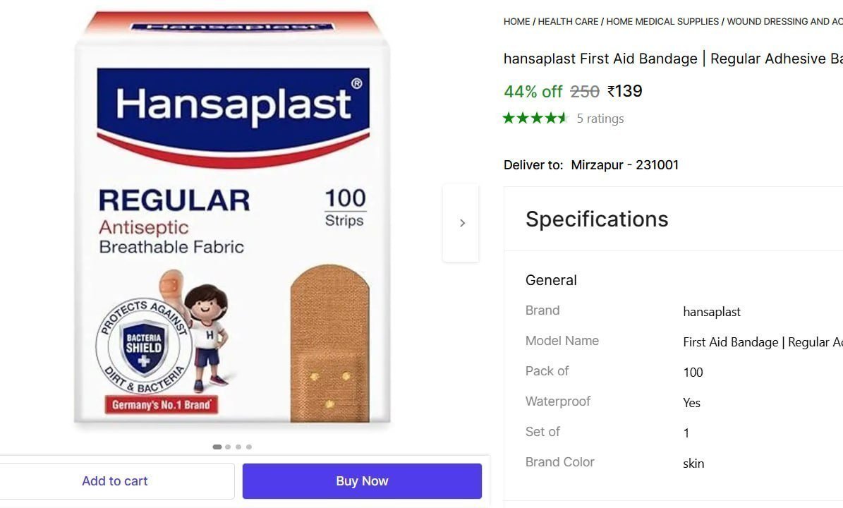 First Aid Bandage 139