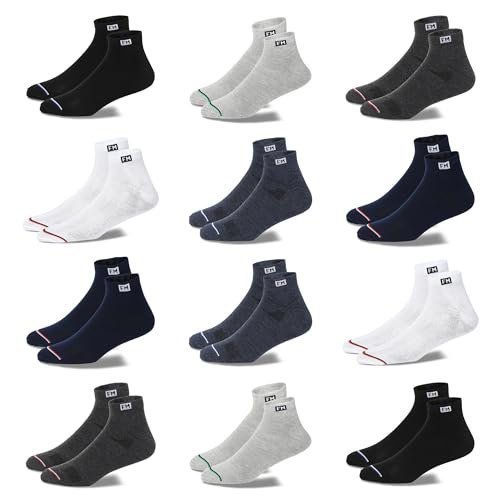 Fitness Mantra 12 Pairs Sports Ankle Cotton S