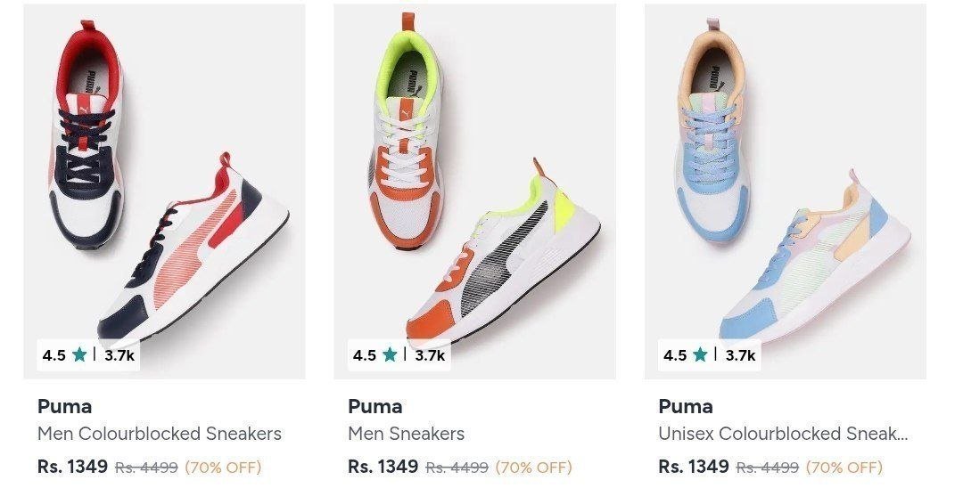 Flat 70 On Puma Sneakersfrom 1349men S Women 