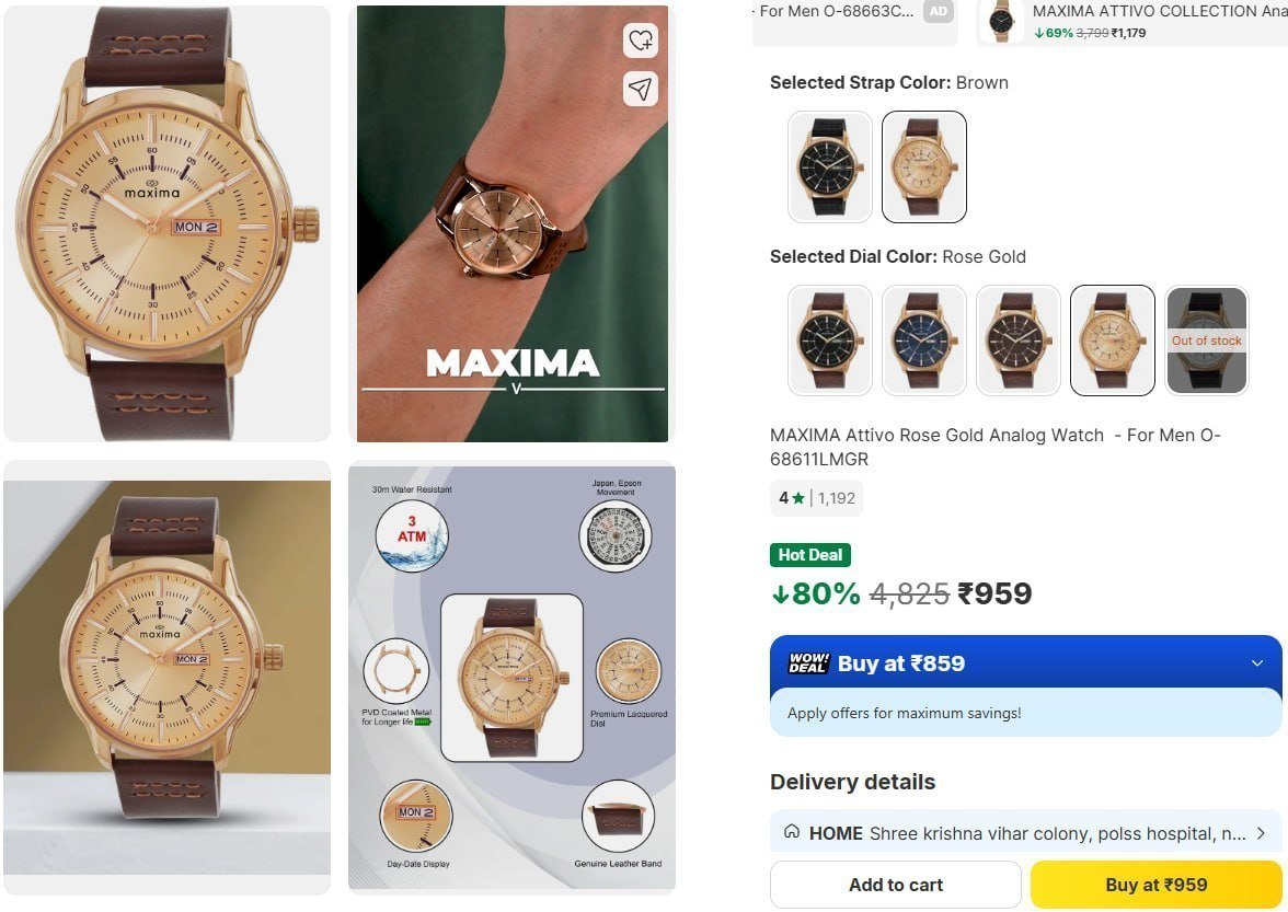 Flat 80 On Maxima Watch 232 669 809 959
