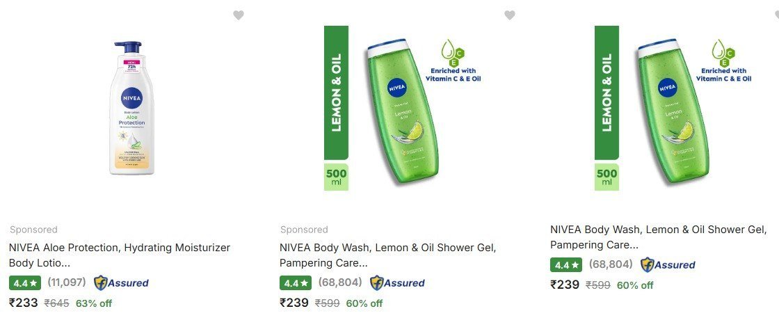 Flipkart 65 On Nivea Beauty Products Lakme Ponds S