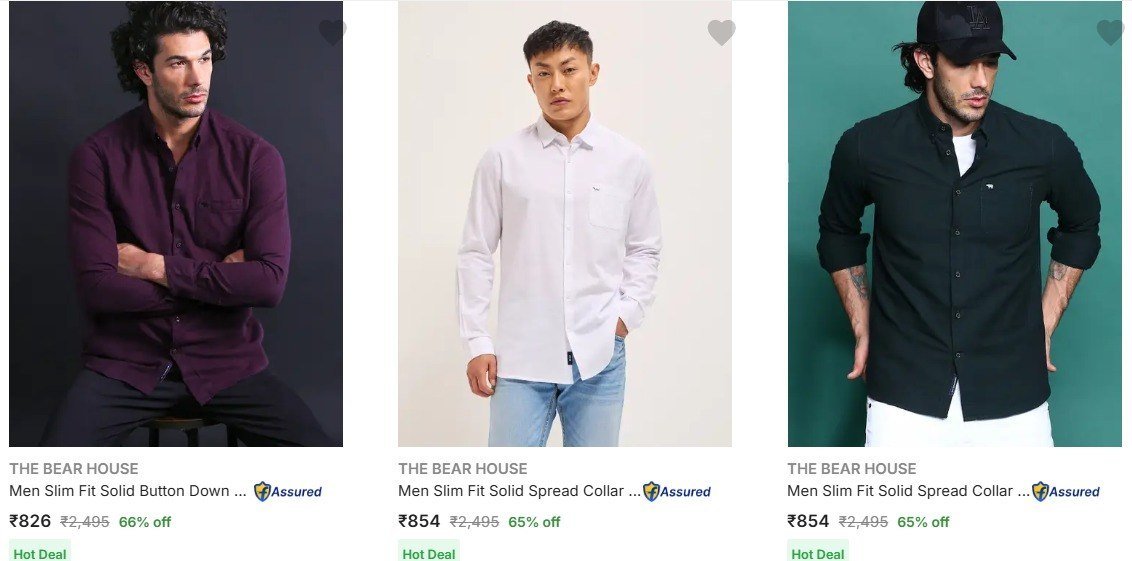Flipkart 66 On The Bear House Clothing Shirts