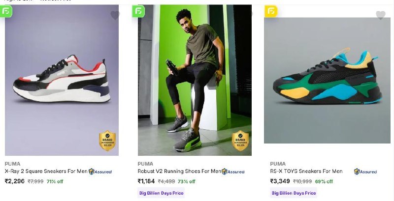Flipkart 70 On Branded Shoes Puma Rare Rabbit Adid