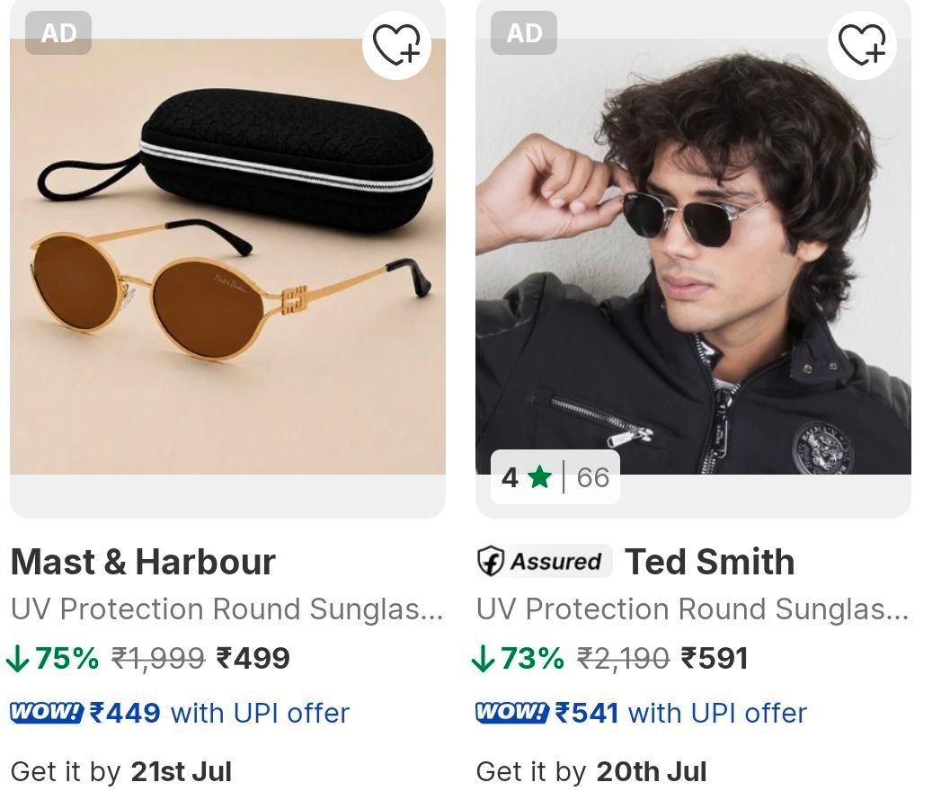 Flipkart 75 - Branded Sunglasses For Men Womenstar
