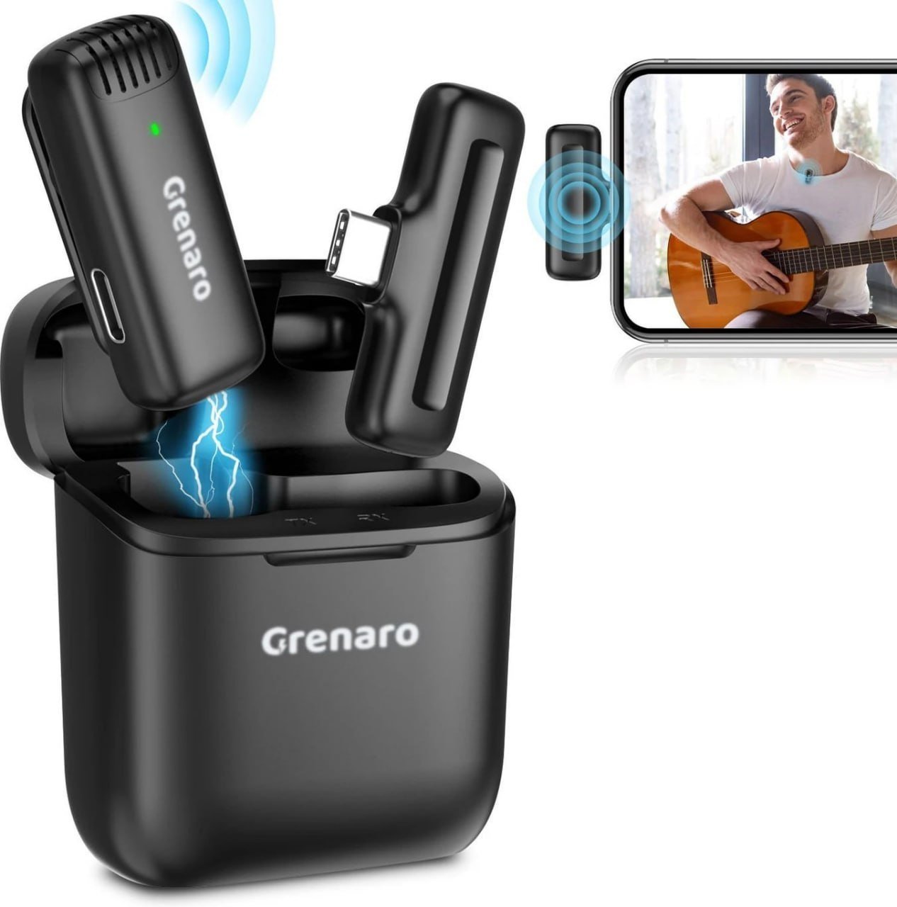 Flipkart 76 - Grenaro Wireless Mic With Charg