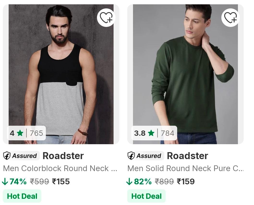 Flipkart 82 On Roadster Men S T Shirts Starti