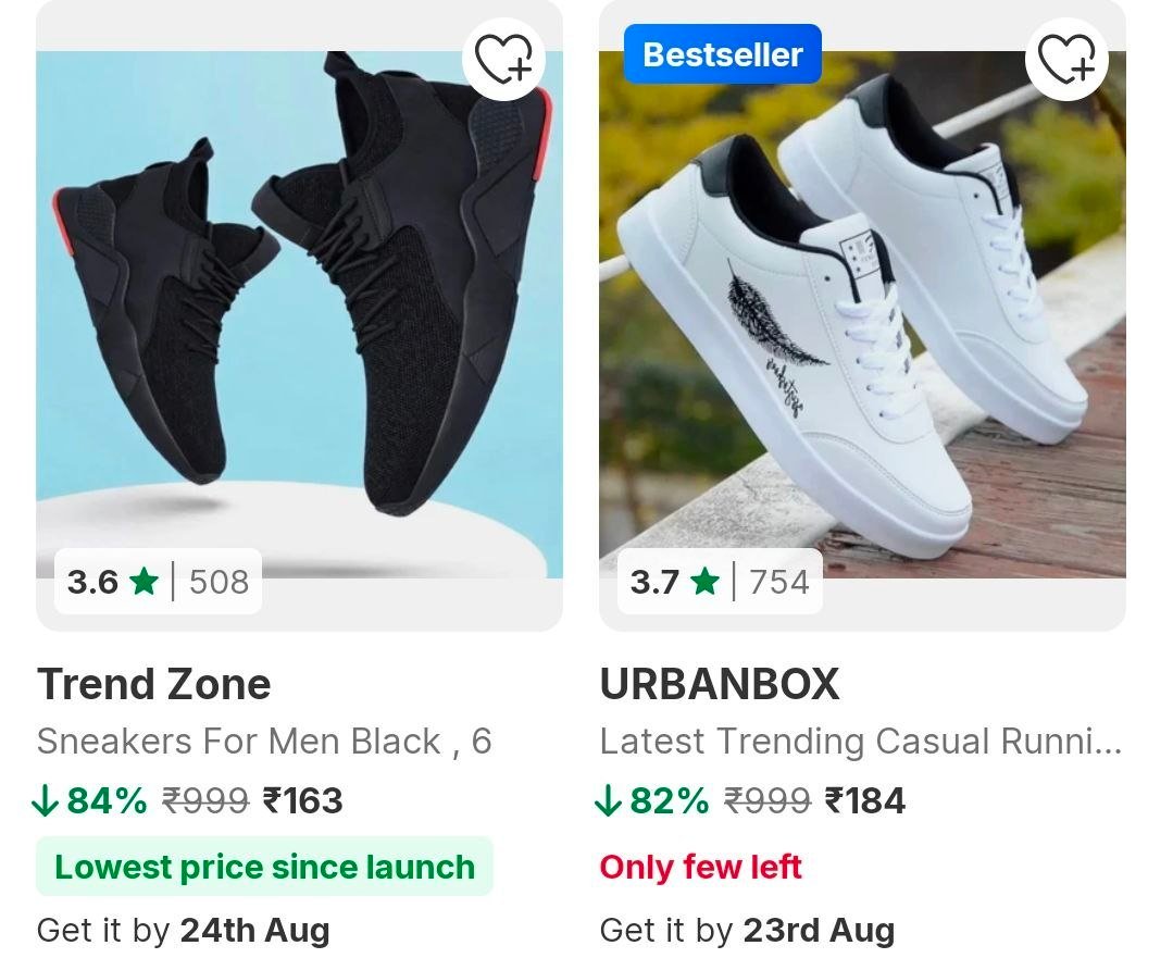 Flipkart 84 On Mens Casual Shoes Starting 163
