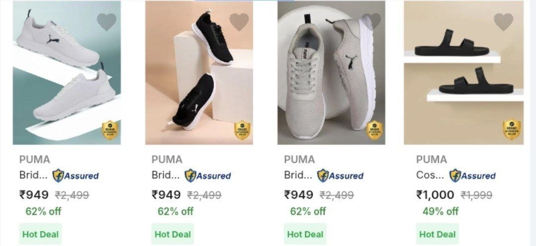 Flipkart 85 Branded Shoespuma Reebok Adidas F