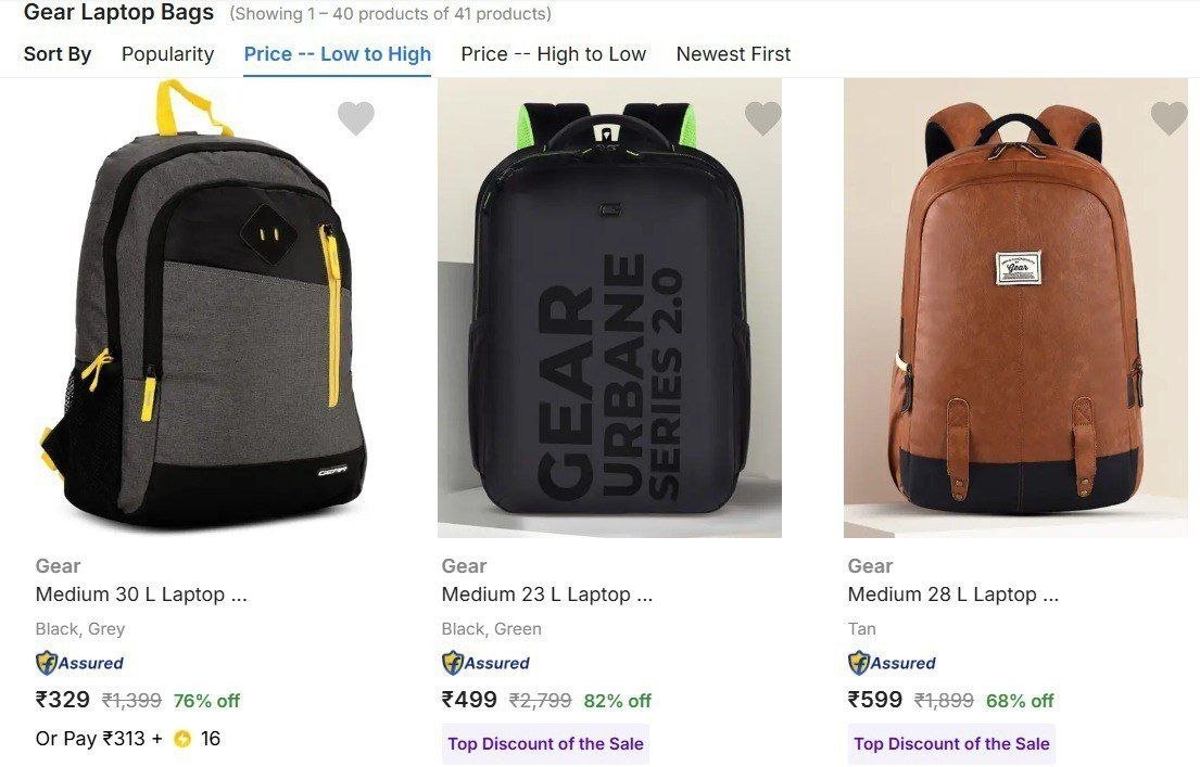 Flipkart 85 On Branded Backpacks Starting 329