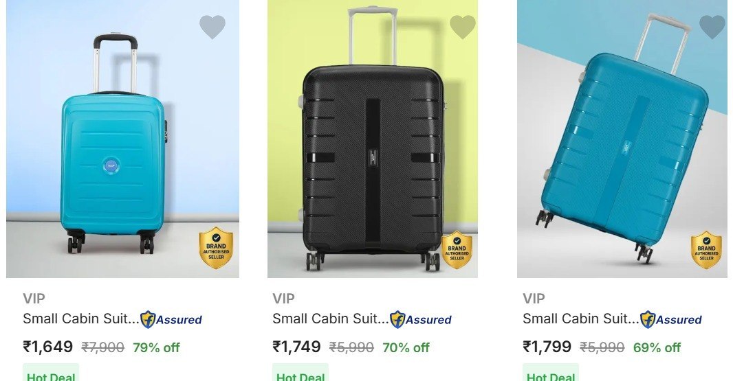 Flipkart 85 On Top Brands Luggage Safari Aristocrat Vip S Size M