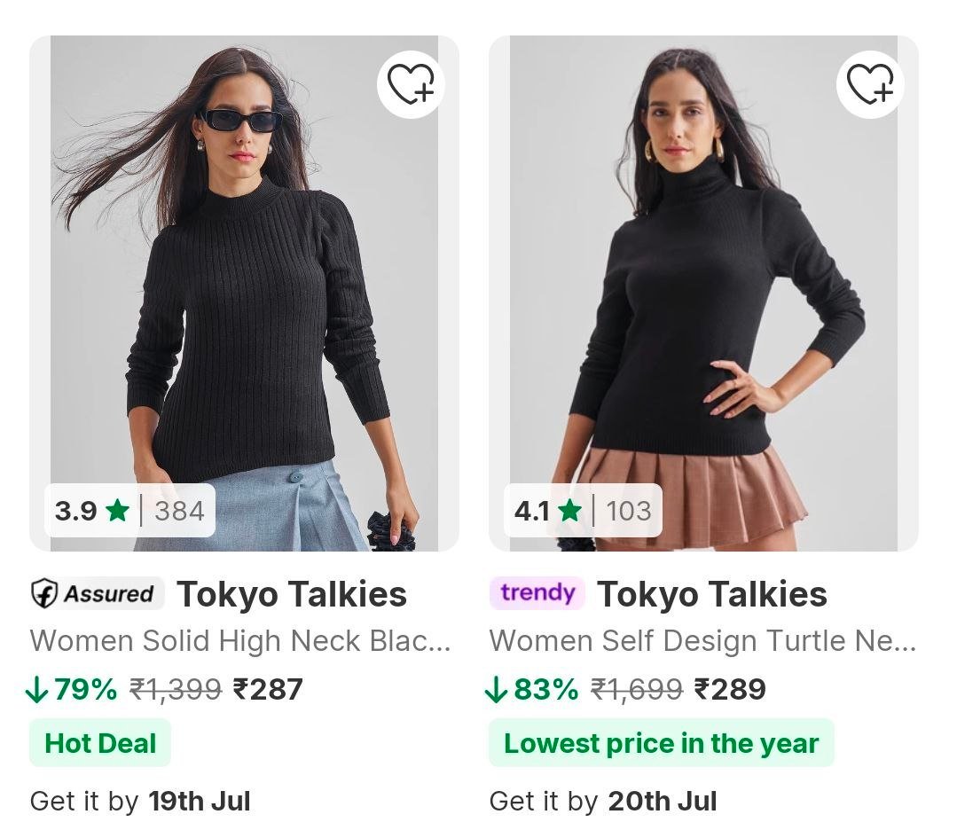 Flipkart 85 Tokyo Talkies Women S Clothing Sw