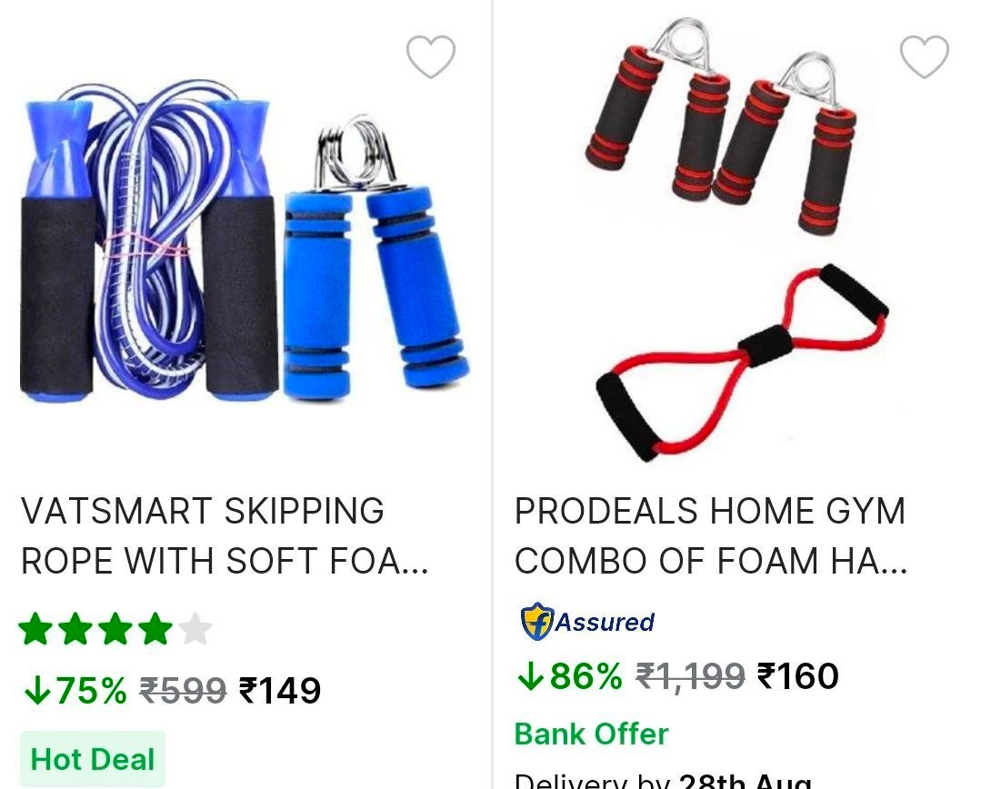 Flipkart 86 On Gym Fitness Kits Starting 14o 
