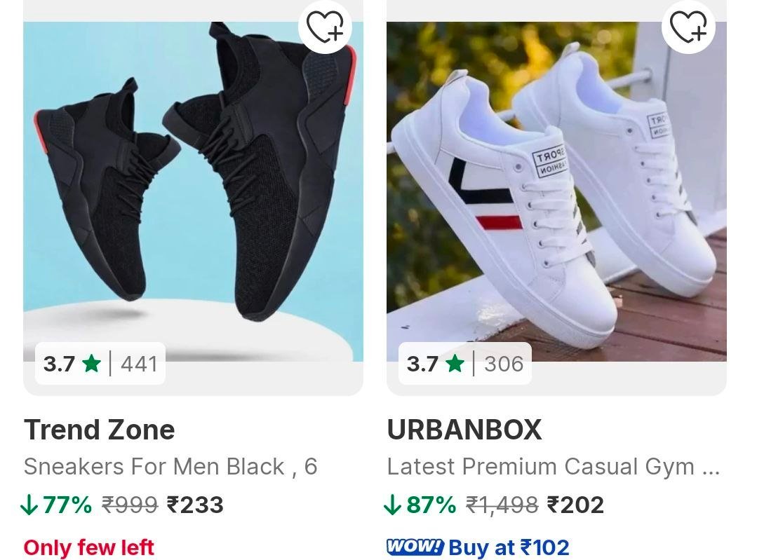 Flipkart 87 On Mens Casual Shoes Starting 184